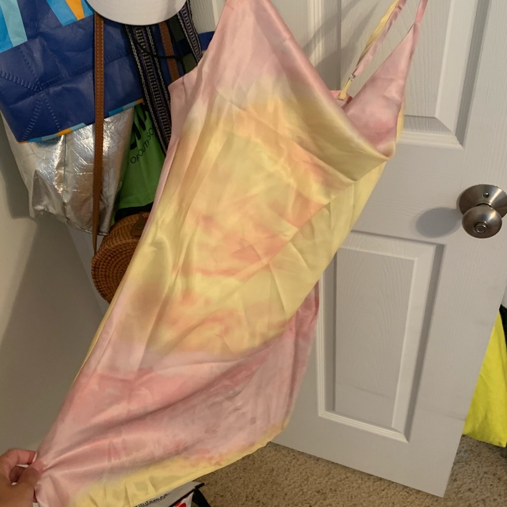 nasty gal cocktail dress tie dye